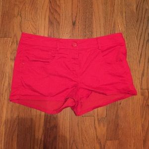 Red H&M Shorts Size 14 Worn Once