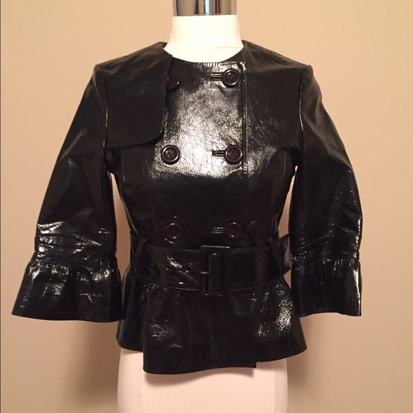 Bebe XS black pleather jacket