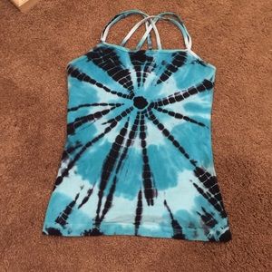 Workout top with built in bra