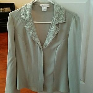 Crepe jacket shirt