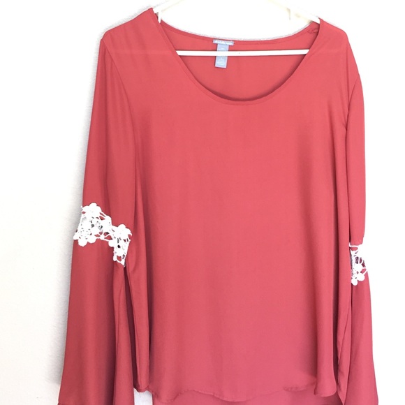 Charlotte Russe Tops - Sheer long sleeved top