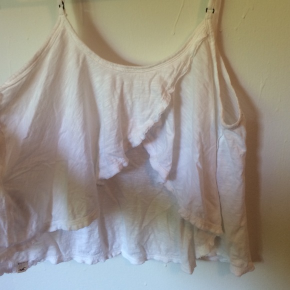 hollister white sequin tank top! cute back! size M - Picture 3 of 3