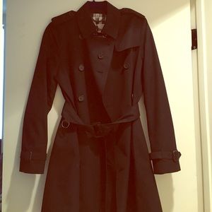 The perfect black Burberry trench coat