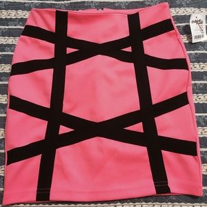 NWT CHARLOTTE RUSSE pink mini skirt