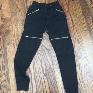 Zara man black joggers
