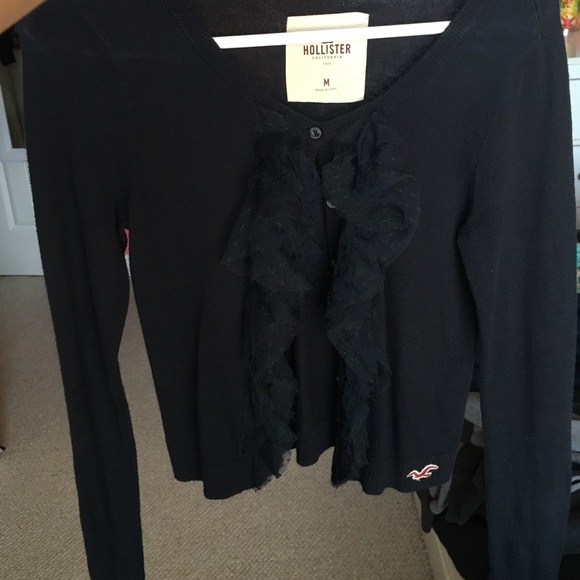 Navy Blue Hollister cardigan