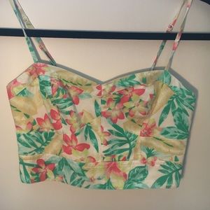 American Eagle Hawaiian Print Top