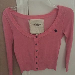 Abercrombie and Fitch rose pink Cardigan