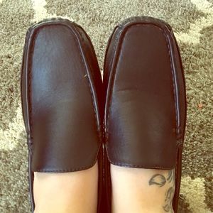 Men's black loafers