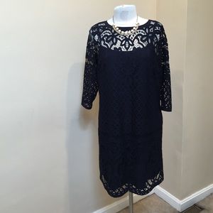 3/4 sleeve lace dress