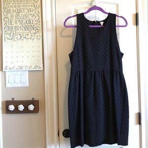 J. Crew Black Polka Dot Dress