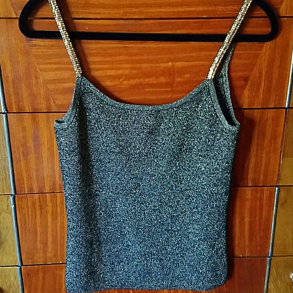 Silk Blend Metallic Camisole - Picture 2 of 2