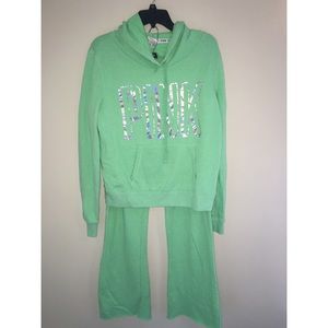 Victoria's Secret Sweat Pants & Sweat Shirt Bundle