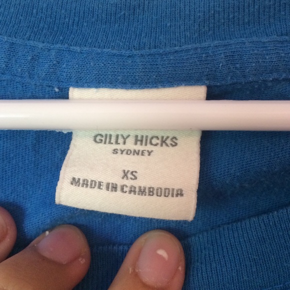 Blue gilly hicks top! size XS - Picture 2 of 3