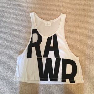 Graphic Tee crop top