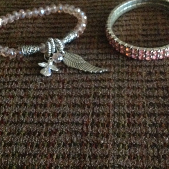 Light pink bracelets