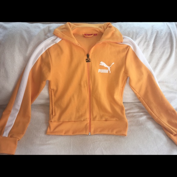 yellow puma track jacket