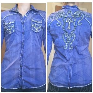 Bling wester/show shirt