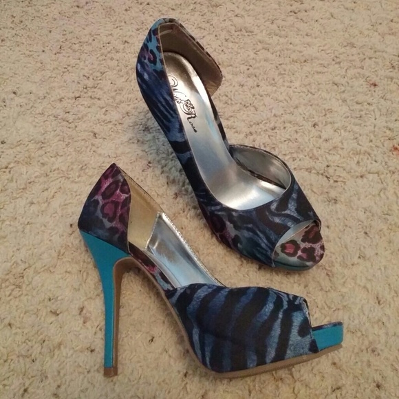 Animal print heels