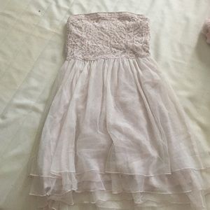 Cream short dress