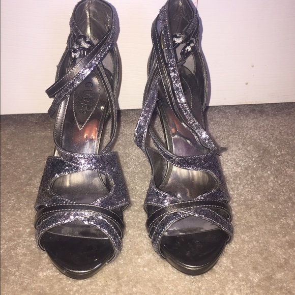 Sparkly strappy heels