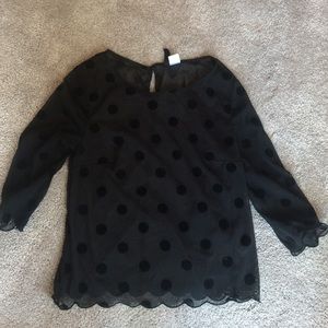 Sheer Polka Dot Top