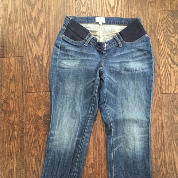 J Crew Distressed Maternity Jeans