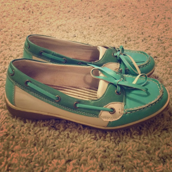 Charming Charlie turquoise Boat Shoes