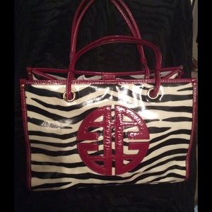 Shopper style hand bag; purse