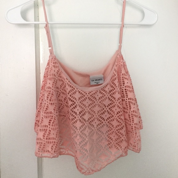 Summer pink cropped top