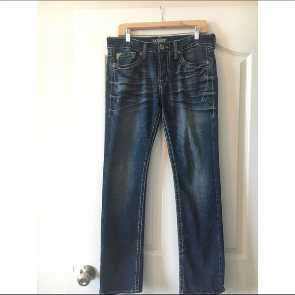 Men's Salvage Slim Straight Buckle Jeans