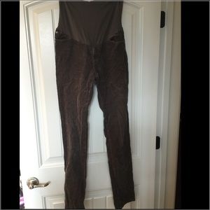 AG Gray Corduroy Maternity Pants