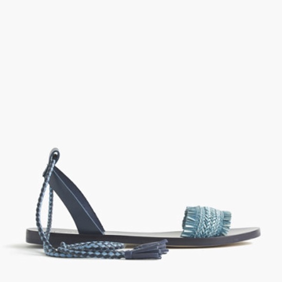 J.Crew | Blue Wrap Sandal | Size 8