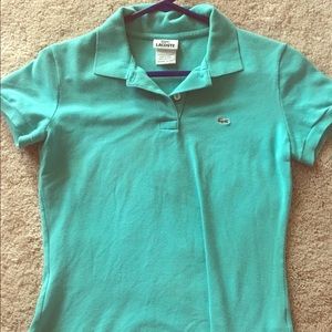 Teal LACOSTE classic polo