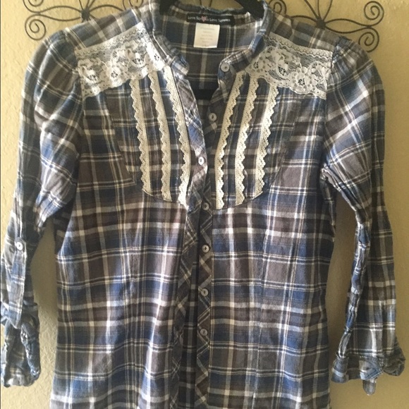 Tight flannel with lace detail