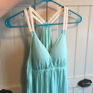 Floor length knit dress