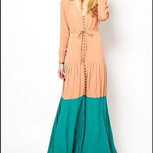ASOS Color Block Maxi Dress