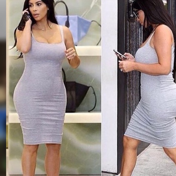 Kim K dress, gray - Picture 4 of 4