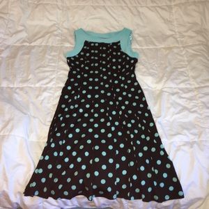 Tiffany blue polka dot dress