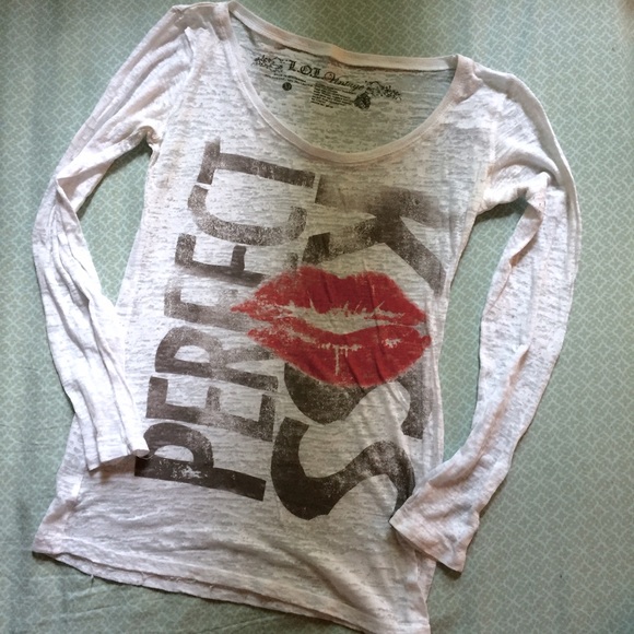 ❌Sold❌ Sheer Long Sleeve Printed Shirt