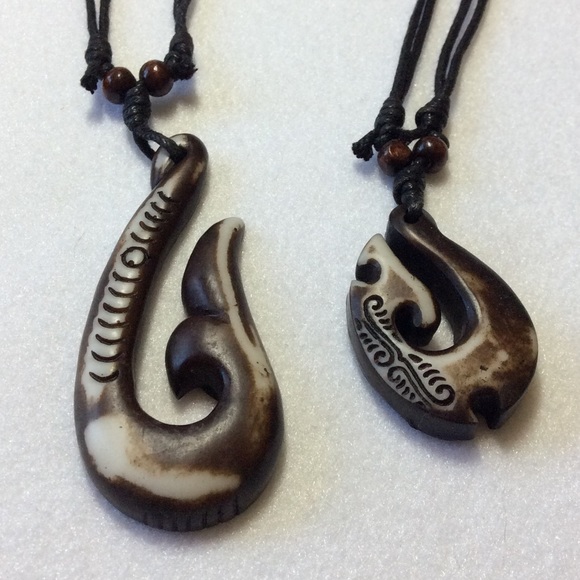 FINAL SALE PRICE Carved Yak Bone Necklace Set