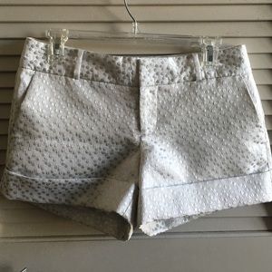 Silver polka dot shorts