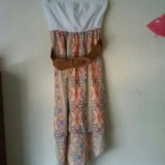 Strapless summer dress