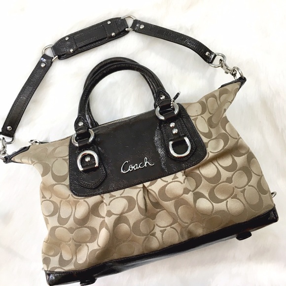 Coach Handbags - Coach Signature Convertible Satchel