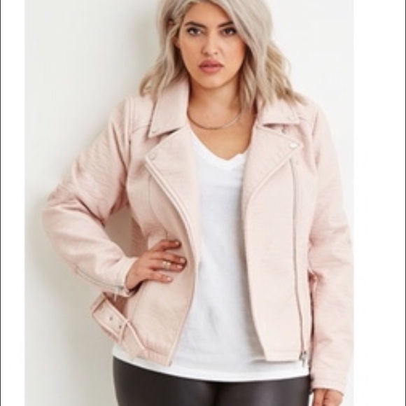 hot pink leather jacket plus size