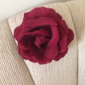 Maroon Rose Pin