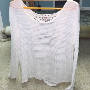 White crochet top