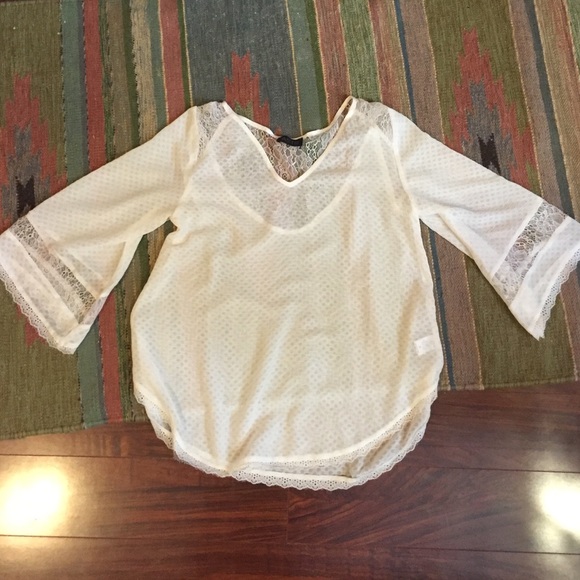 LAST DAY ASTR sheer lace top