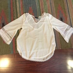 LAST DAY ASTR sheer lace top