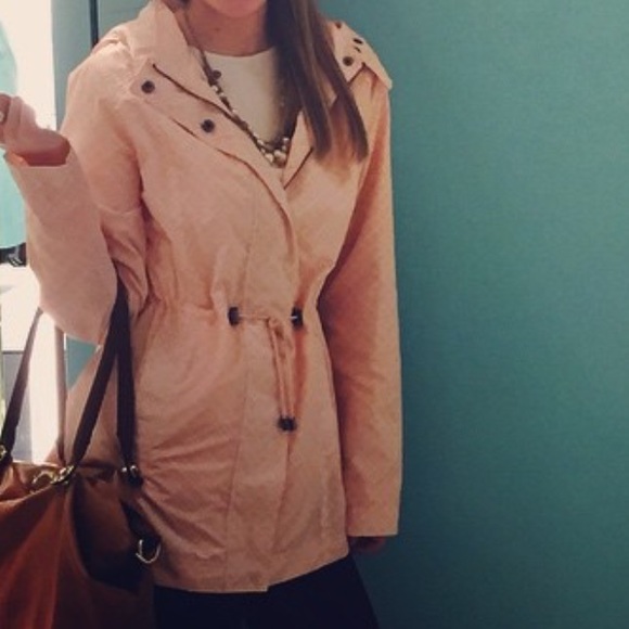 Adorable pink rain jacket!